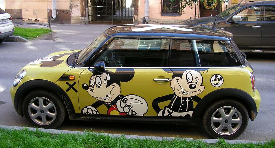 car mickey mouse stickers