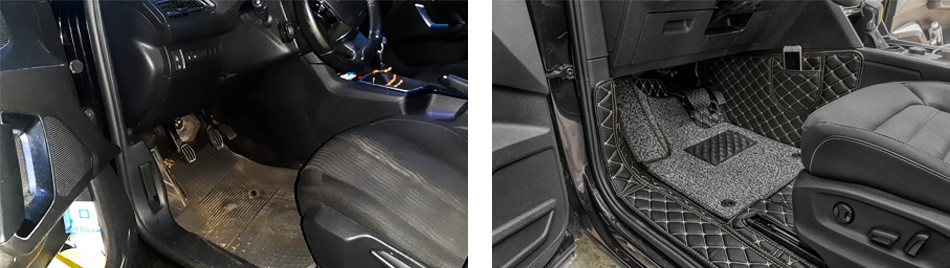 clean vs dirty car interior, car detailing planet