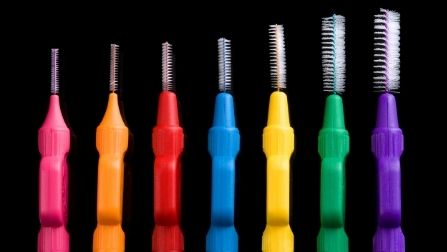 interdental brushes for cleaning perforated leather seats