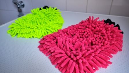 microfiber wash mitts