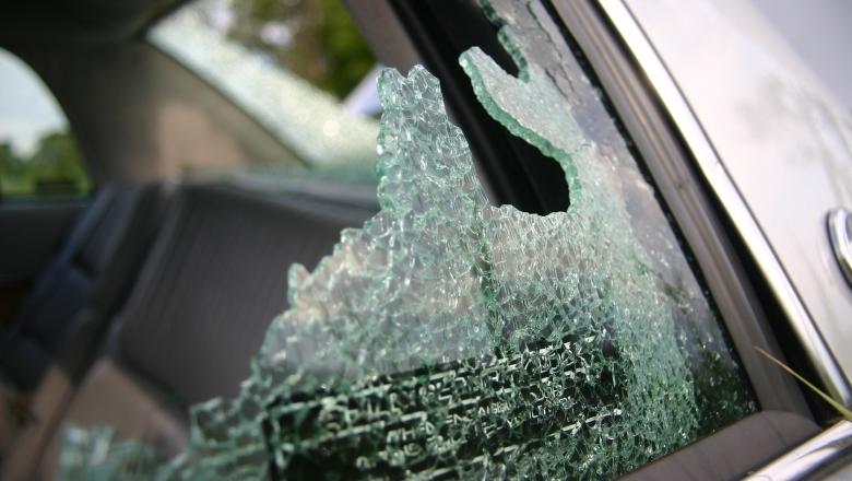 broken car glass