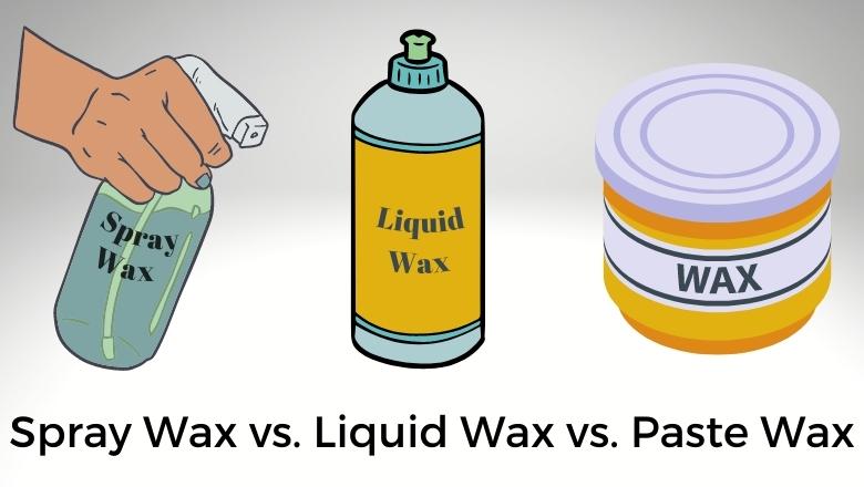 image with three types of car waxes