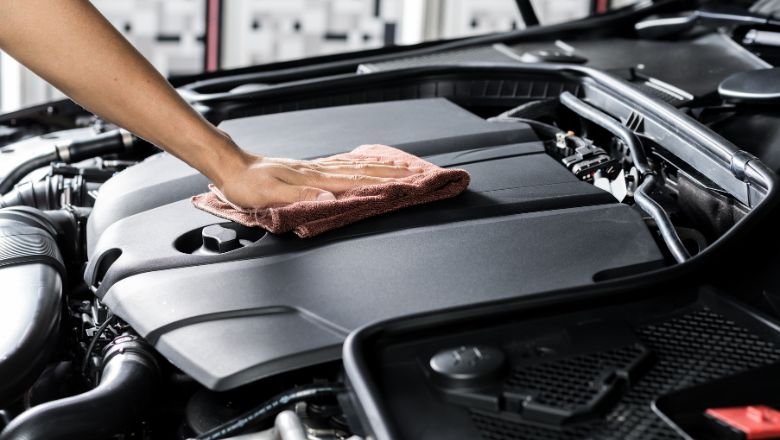 how to clean car engine bay
