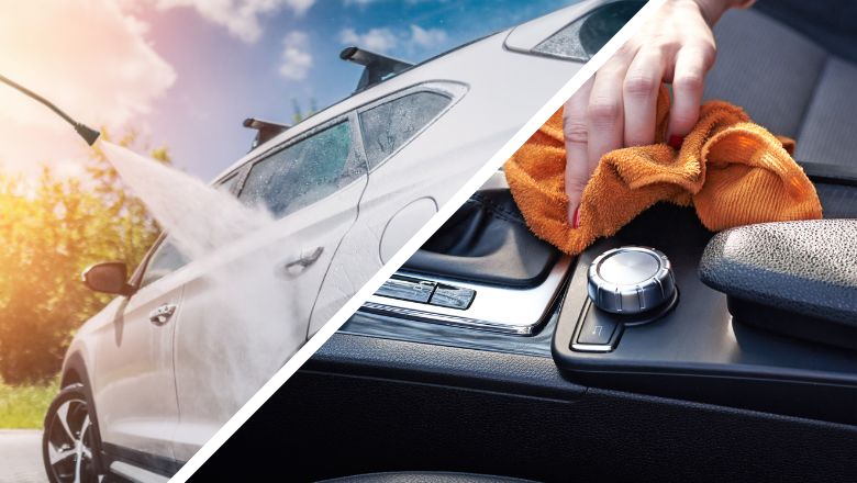 should you clean car inteiror or exterior first