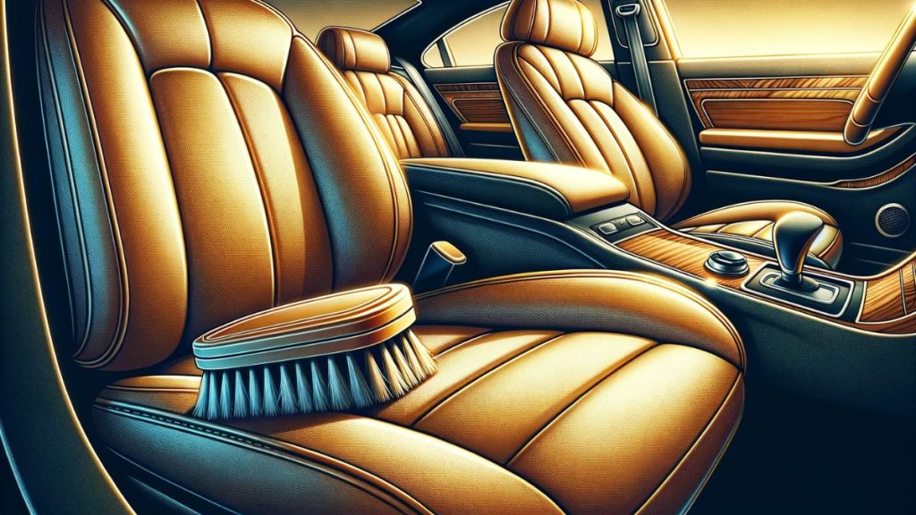brush for leather seats