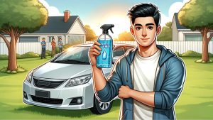 how to wash car without water