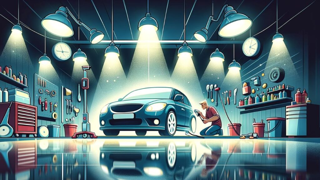 best lights for car detailing garage