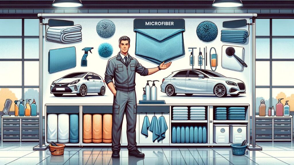 must have microfiber products for cars, illustration
