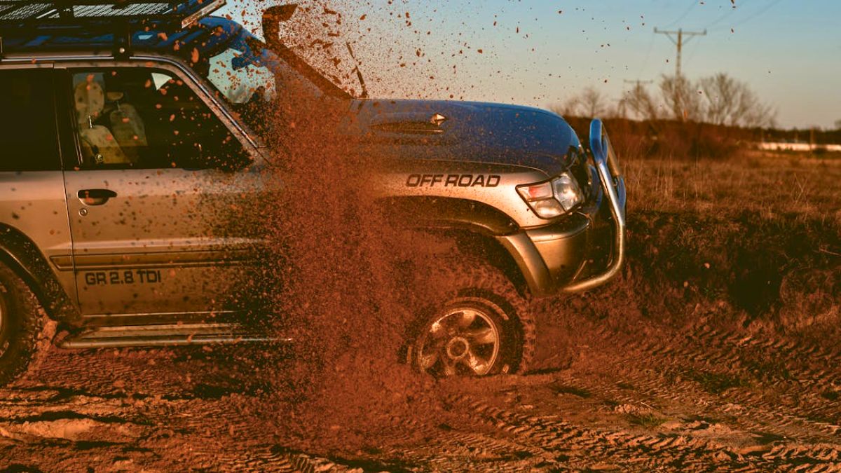 car on off road
